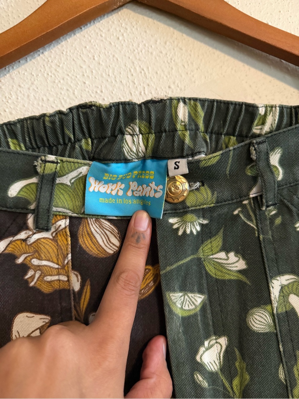 Big Bud Press Two-Tone Cookbook Print Work pants VERY RARE - Picture 5 of 8